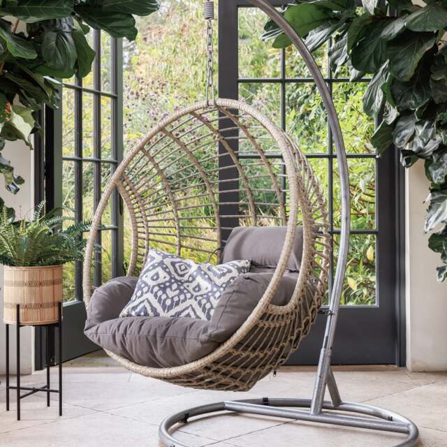 Castello Hanging Chair, Grey - Barker & Stonehouse - image 1