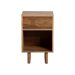 Zuberi Bedside Table 40X40X62Cm, Neutral Wood - Barker & Stonehouse - thumbnail 3