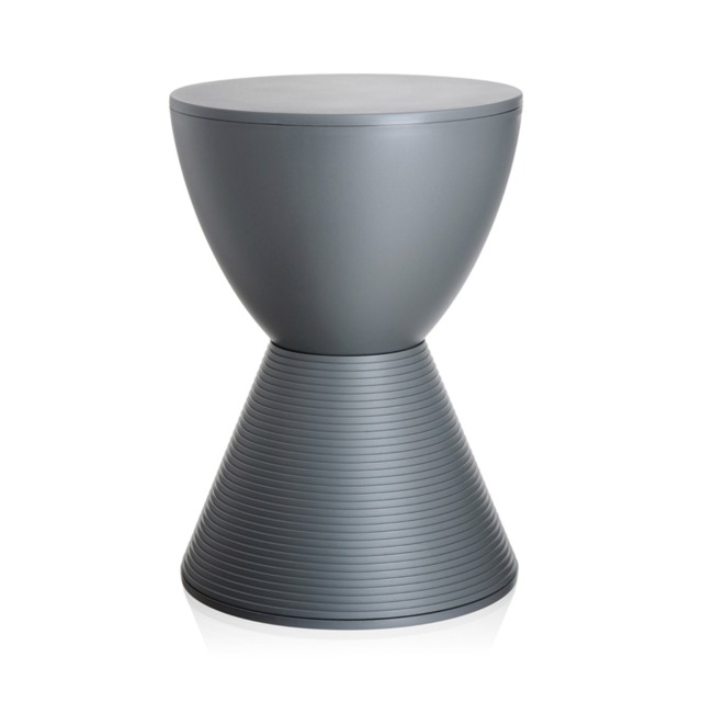 Kartell Prince Aha Stool, Grey Plastic - Barker & Stonehouse - image 1