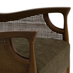 Ambrosio Accent Armchair, Green Fabric - Barker & Stonehouse - thumbnail 6