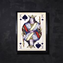 Timothy Oulton Cards Konig Spades Art, Black Wood - Barker & Stonehouse - thumbnail 2