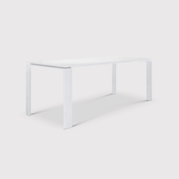 Kartell Four Dining Table 190X79, White Metal - W190cm - Barker & Stonehouse
