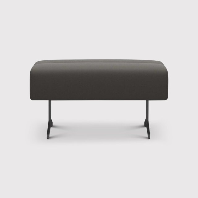 Stressless Stella Large Ottoman, Grey Leather - Barker & Stonehouse