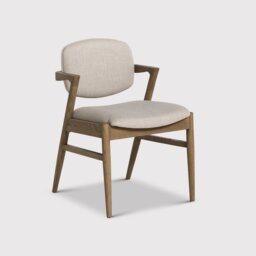 Fleming Dining Chair, Neutral Fabric - Barker & Stonehouse - thumbnail 2