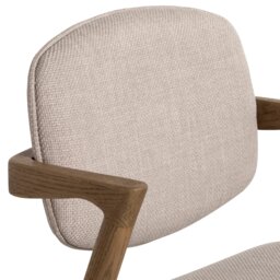 Fleming Dining Chair, Neutral Fabric - Barker & Stonehouse - thumbnail 5