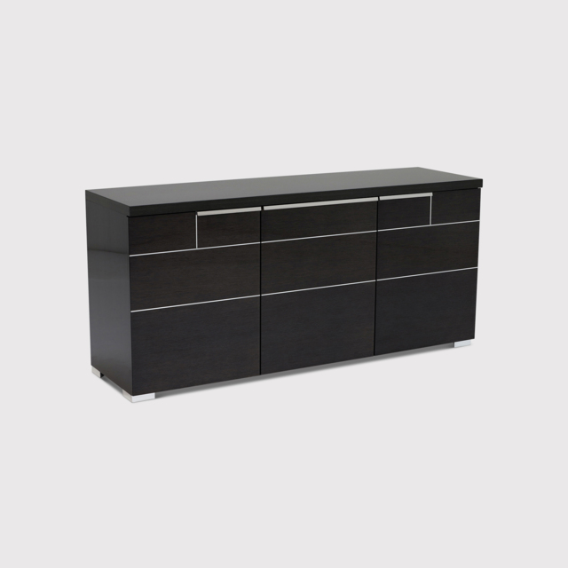 Versilia 3 Door Buffet Sideboard, Grey Gloss - Barker & Stonehouse - image 1