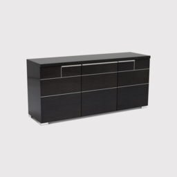 Versilia 3 Door Buffet Sideboard, Grey Gloss - Barker & Stonehouse