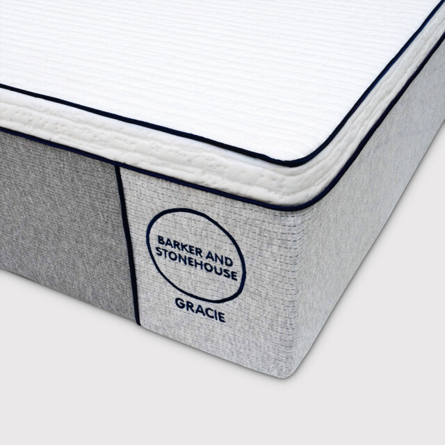 Gracie Double Size Mattress 135x190cm, White Fabric - Barker & Stonehouse - image 1