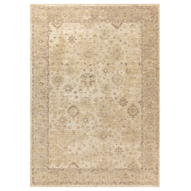 Elaris Ornate Beige 120x160cm Rug, Square, Neutral Polyester - Barker & Stonehouse