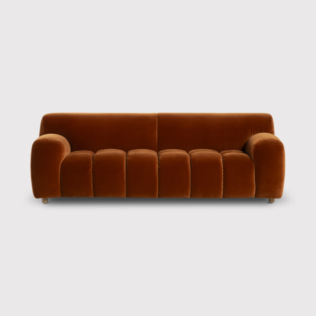 Lavinia 2.5 Seater Sofa, Orange Fabric - Barker & Stonehouse - image 1