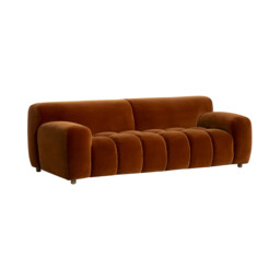 Lavinia 2.5 Seater Sofa, Orange Fabric - Barker & Stonehouse - thumbnail 3