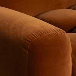 Lavinia 2.5 Seater Sofa, Orange Fabric - Barker & Stonehouse - thumbnail 4