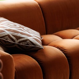 Lavinia 2.5 Seater Sofa, Orange Fabric - Barker & Stonehouse - thumbnail 5