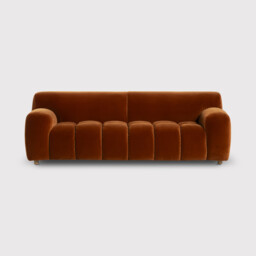 Lavinia 2.5 Seater Sofa, Orange Fabric - Barker & Stonehouse