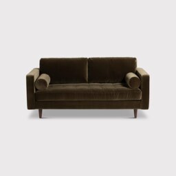 Hemingway Large 2 Seater Sofa, Green Velvet - Barker & Stonehouse