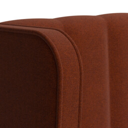Tempur Suffolk King Slim Disc Static Divan Bed, Orange Fabric - Barker & Stonehouse - thumbnail 2