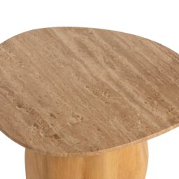 Rodin Organic Shape Side Table 45x40x50cm, Round, Neutral Wood - Barker & Stonehouse - thumbnail 4