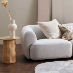 Rodin Organic Shape Side Table 45x40x50cm, Round, Neutral Wood - Barker & Stonehouse - thumbnail 6