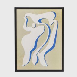 Abstract Silhouette Framed Print, Square Wood - Barker & Stonehouse