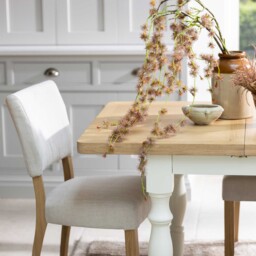 Witney Fully Upholstered Dining Chair 48X60X93cm, Neutral Fabric - Barker & Stonehouse - thumbnail 2