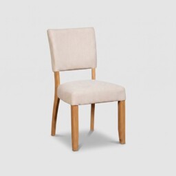 Witney Fully Upholstered Dining Chair 48X60X93cm, Neutral Fabric - Barker & Stonehouse - thumbnail 3