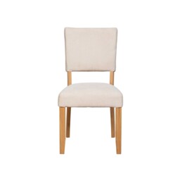 Witney Fully Upholstered Dining Chair 48X60X93cm, Neutral Fabric - Barker & Stonehouse - thumbnail 4