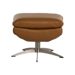 Mills Ottoman, Brown Leather - Barker & Stonehouse - thumbnail 4