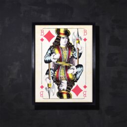 Timothy Oulton Cards Bube Diamonds Art, Red Wood - Barker & Stonehouse - thumbnail 2