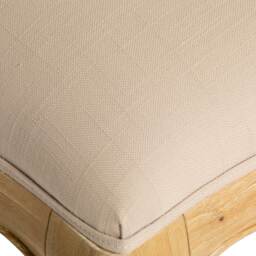 Cecile Upholstered Stool, Neutral Wood - Barker & Stonehouse - thumbnail 4