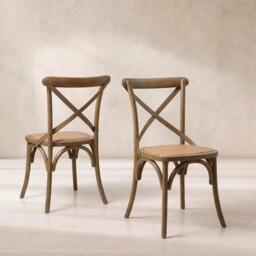 Reims Dining Chair 50x54x89cm, Brown Rattan - Barker & Stonehouse - thumbnail 1