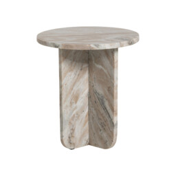 Santana Side Table Marble, Round, Brown - Barker & Stonehouse - thumbnail 3