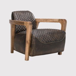 Timothy Oulton Wildcat Armchair, Brown Leather - Barker & Stonehouse