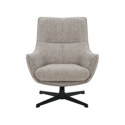 Draycott Khaki Swivel Armchair, Grey Fabric - Barker & Stonehouse - thumbnail 3