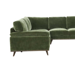 Bowes Large Corner Sofa, Green Fabric - Barker & Stonehouse - thumbnail 3