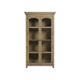 Morlin Display Cabinet 123.5X51X220cm, Grey Wood - Barker & Stonehouse - thumbnail 2