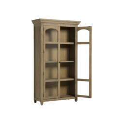 Morlin Display Cabinet 123.5X51X220cm, Grey Wood - Barker & Stonehouse - thumbnail 6