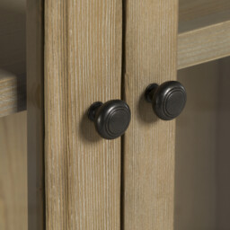 Morlin Display Cabinet 123.5X51X220cm, Grey Wood - Barker & Stonehouse - thumbnail 4