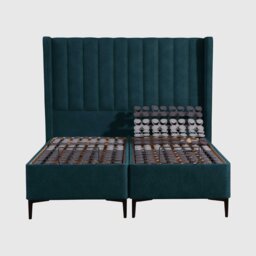 Tempur Suffolk King Slim Disc Adj Divan Bed, Navy Velvet - Barker & Stonehouse - thumbnail 2