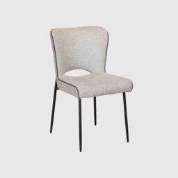 Galini Dining Chair Light Grey Fabric - Barker & Stonehouse - thumbnail 2