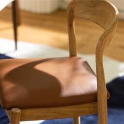 Semeru Dining Chair with Leather Seat, Wood - Barker & Stonehouse - thumbnail 6