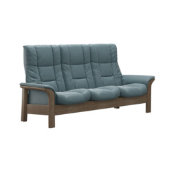 Stressless Windsor 3 Seater Recliner Sofa, Blue Leather - Barker & Stonehouse - thumbnail 2