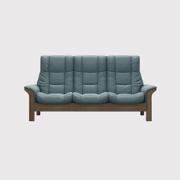Stressless Windsor 3 Seater Recliner Sofa, Blue Leather - Barker & Stonehouse