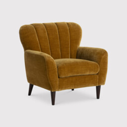 Aelin Armchair, Yellow Fabric - Barker & Stonehouse
