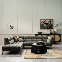 Azalea Corner Group Chaise Left Corner Sofa, Green Fabric - Barker & Stonehouse - thumbnail 2