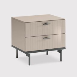 Oriana Bedside Table With 2 Drawers, Neutral - Barker & Stonehouse - thumbnail 1