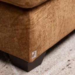 Houston Footstool, Brown Leather - Barker & Stonehouse - thumbnail 4