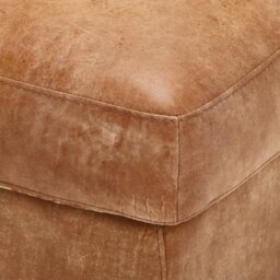 Houston Footstool, Brown Leather - Barker & Stonehouse - thumbnail 6