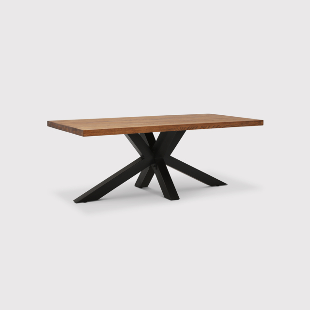 Navarro Star Dining Table 220Cm, Brown Oak - W220cm - Barker & Stonehouse - image 1
