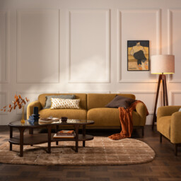 Connie 3 Seater Sofa, Yellow Fabric - Barker & Stonehouse - thumbnail 4