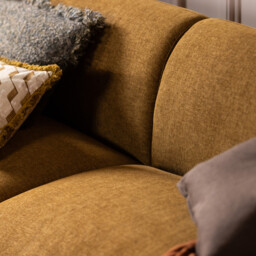 Connie 3 Seater Sofa, Yellow Fabric - Barker & Stonehouse - thumbnail 3